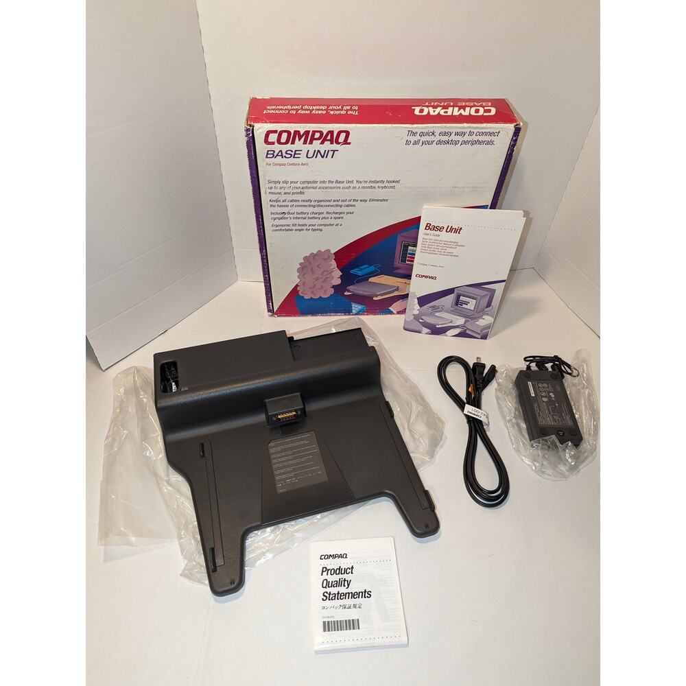 Vintage COMPAQ Contura Aero 4/25 4/33c Docking System / Convenience Base Dock
